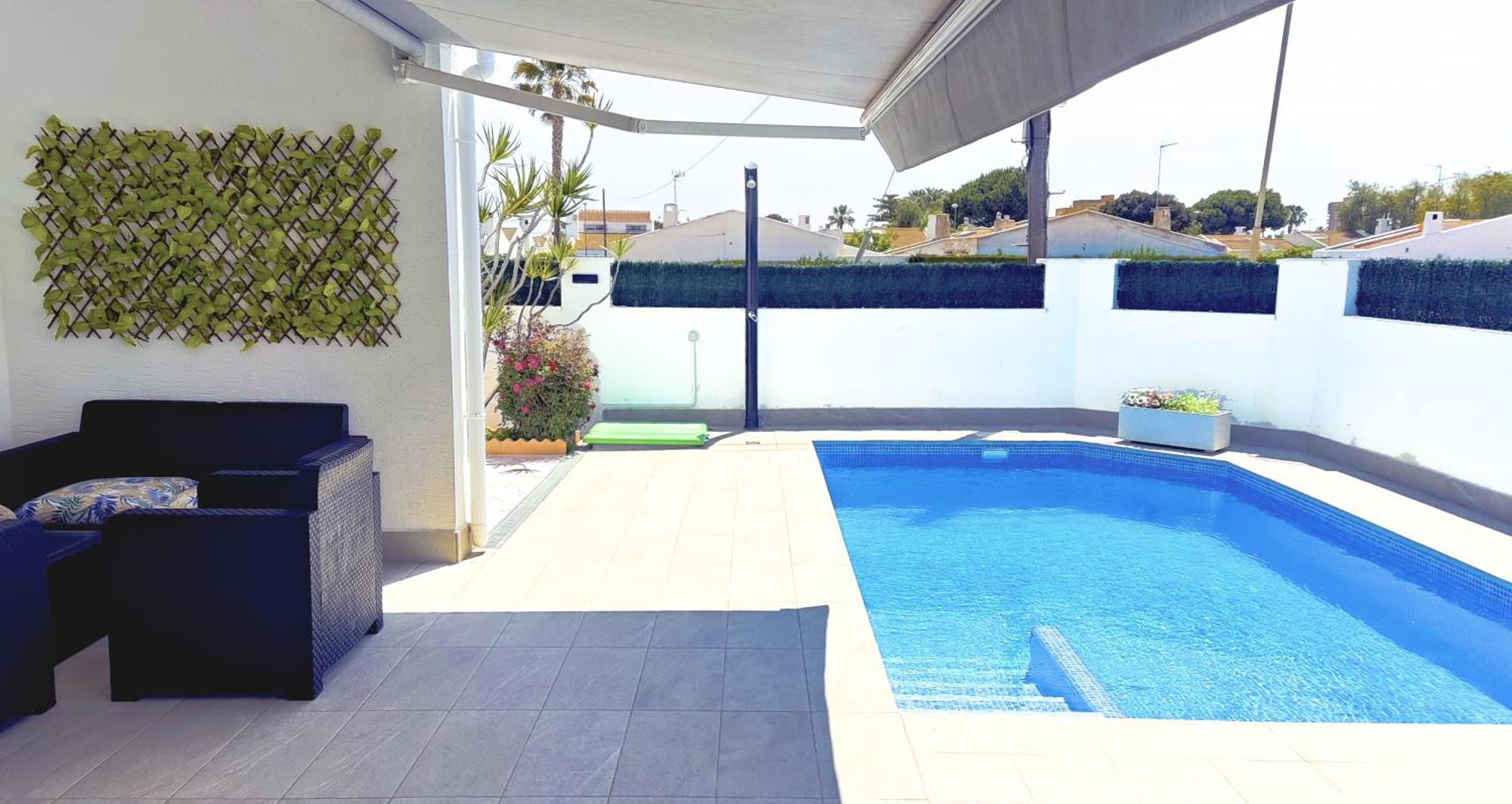 Villa Casa Soleada Piscina Climatizada Y Privada à Santiago De La Ribera Extérieur photo
