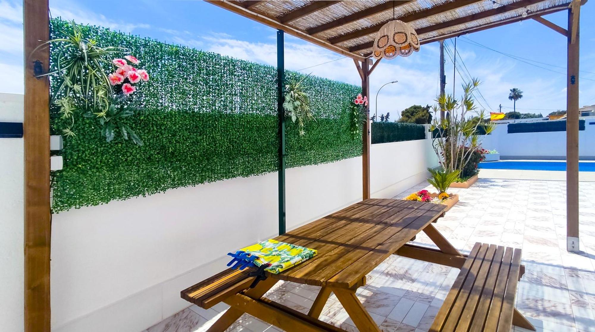 Villa Casa Soleada Piscina Climatizada Y Privada à Santiago De La Ribera Extérieur photo