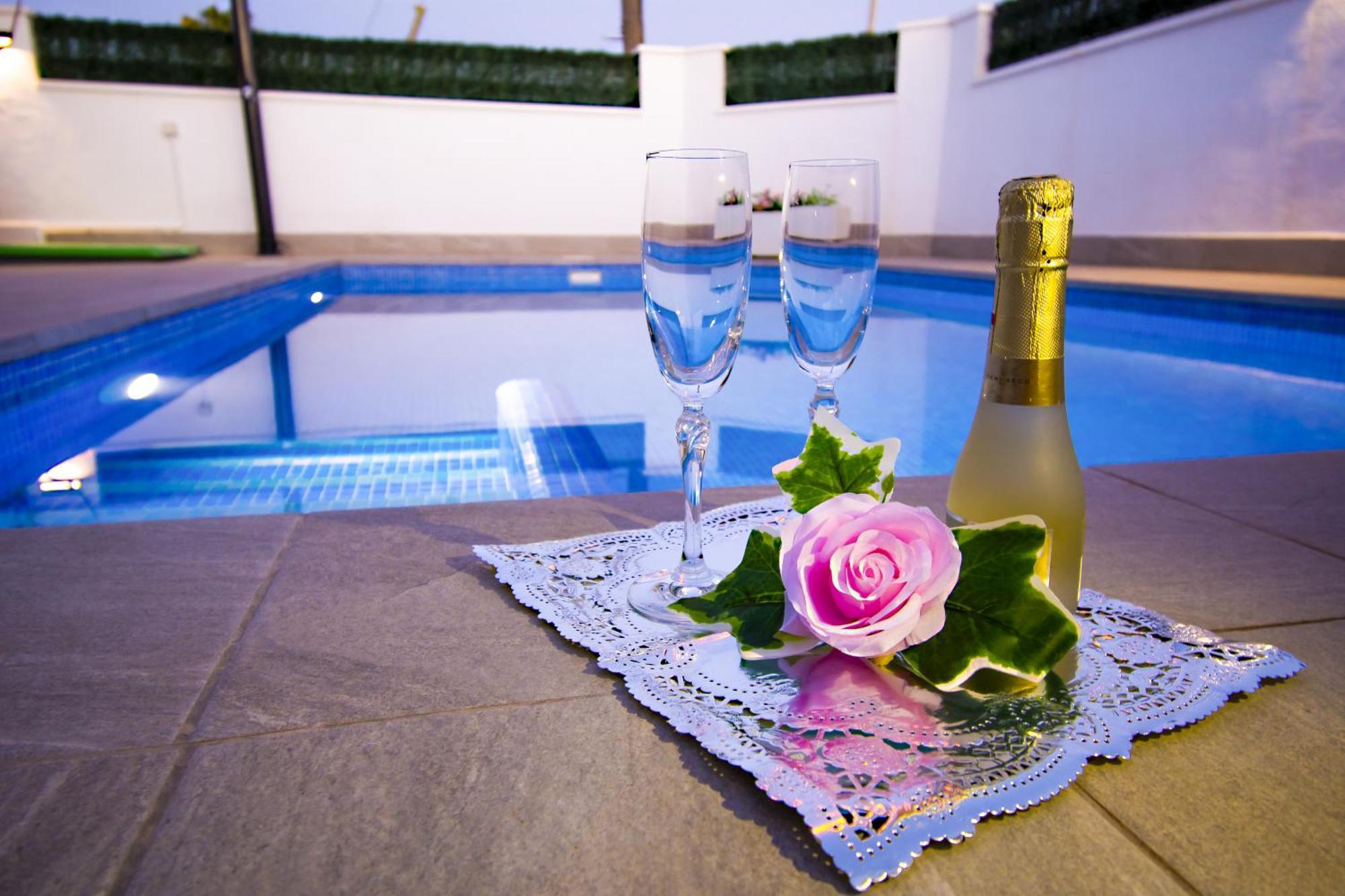 Villa Casa Soleada Piscina Climatizada Y Privada à Santiago De La Ribera Extérieur photo
