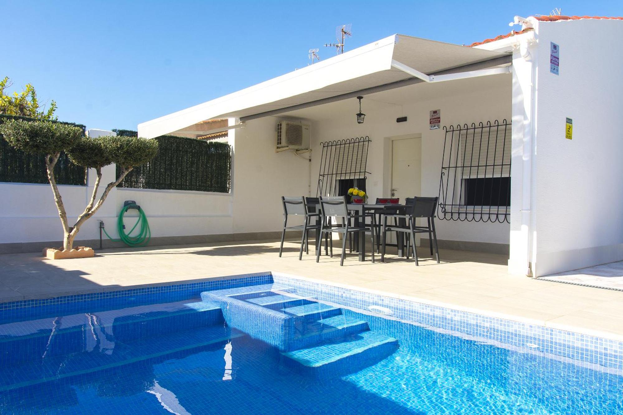 Villa Casa Soleada Piscina Climatizada Y Privada à Santiago De La Ribera Extérieur photo